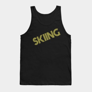 Skiing Fanatic Bold Workout Design Tank Top